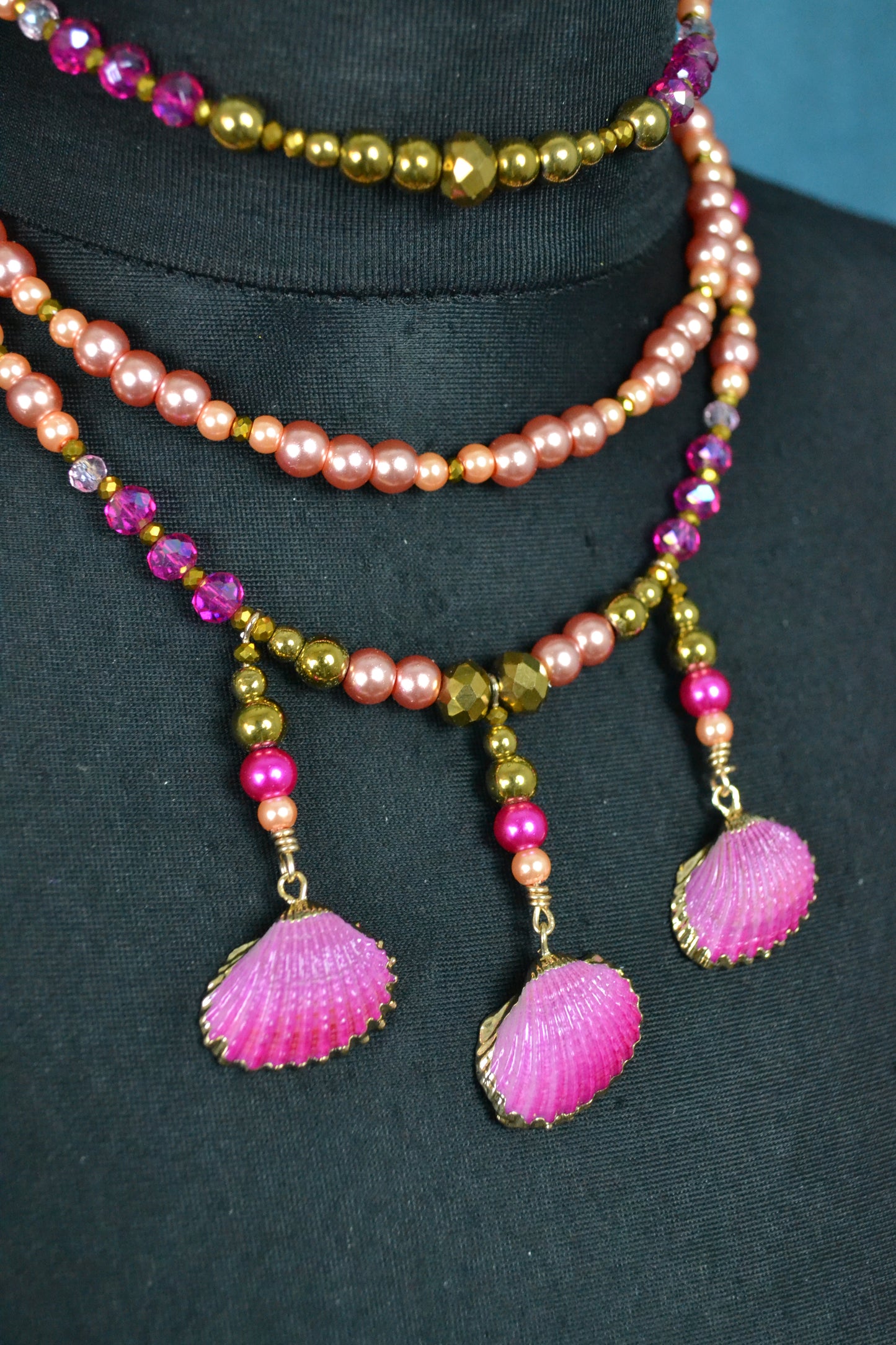 Rosé Pink Gold Treasure Necklace
