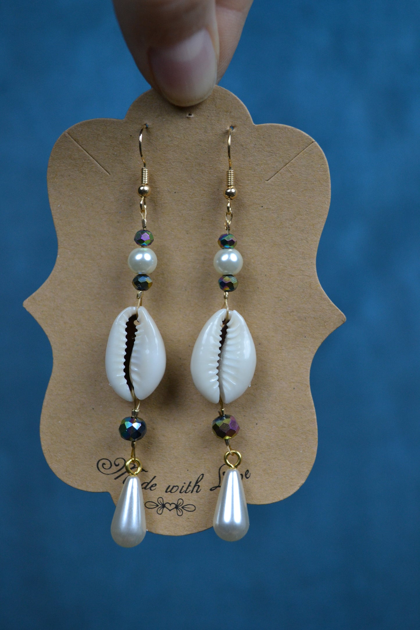 Long Kauri Earrings AB gold