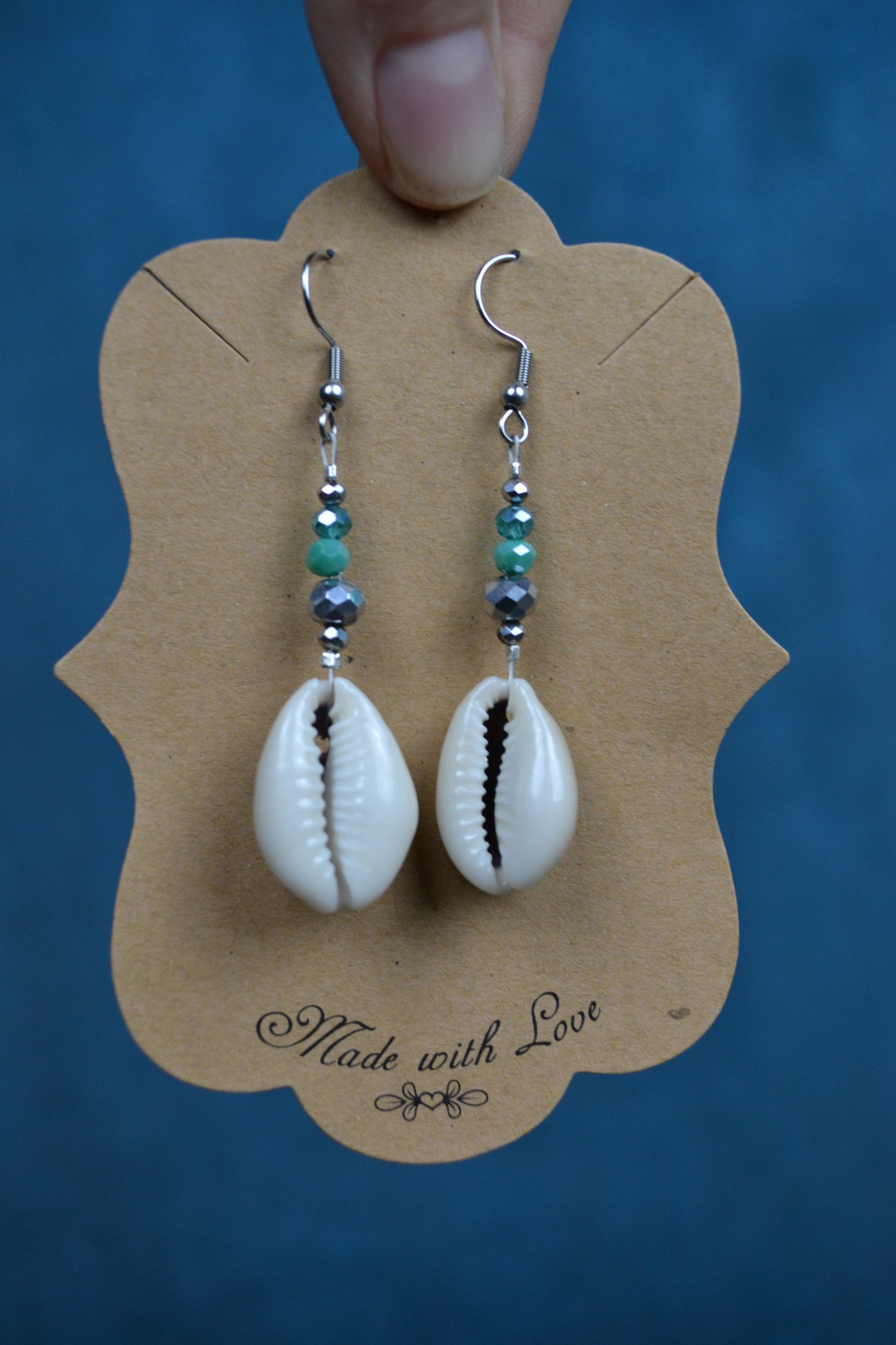 Kauri Earrings blue/silver