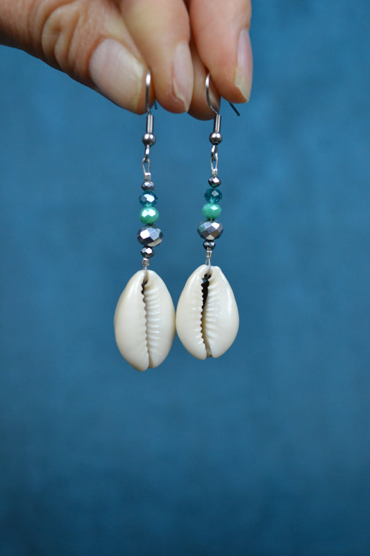 Kauri Earrings blue/silver