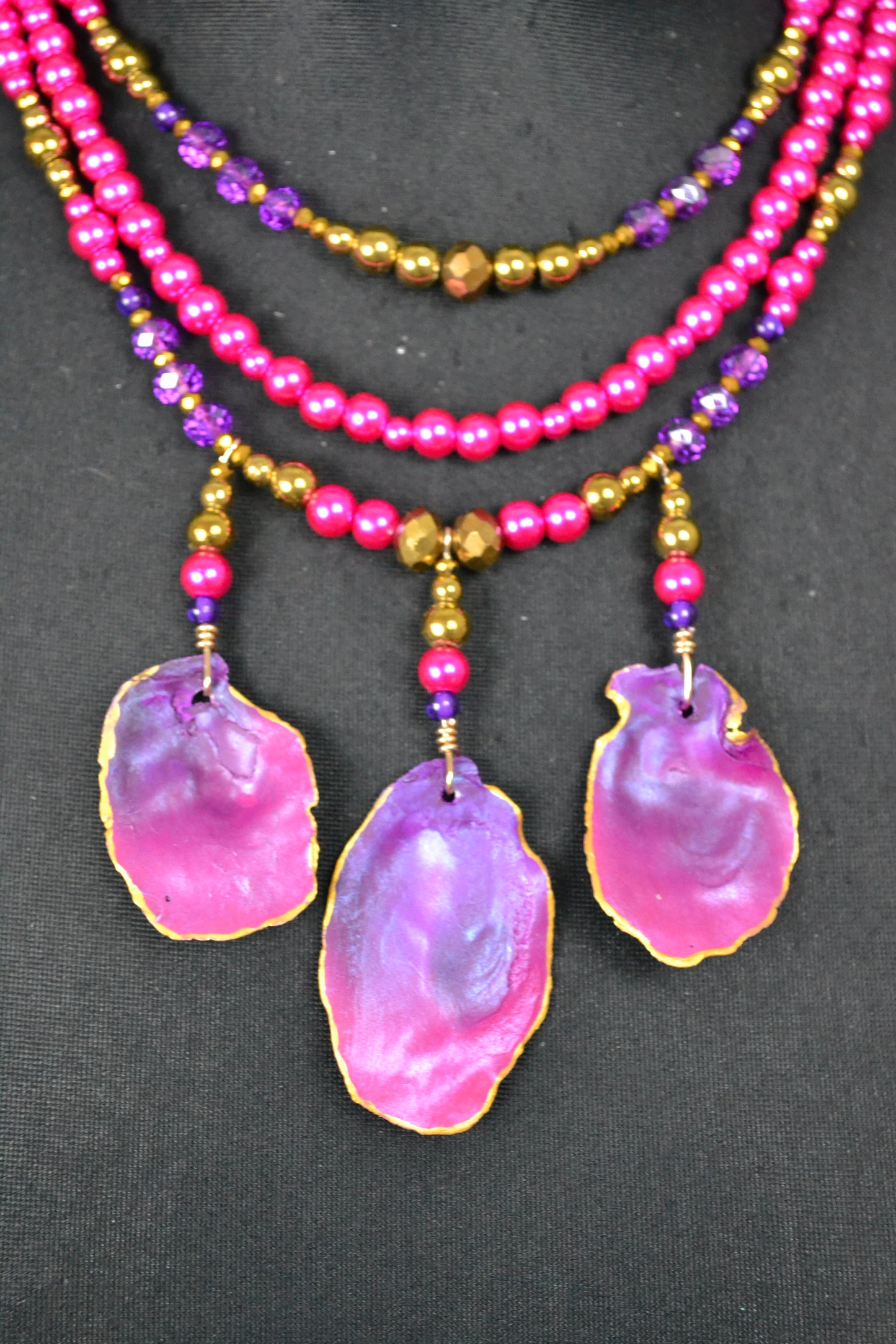 Pink Purple Treasure Necklace